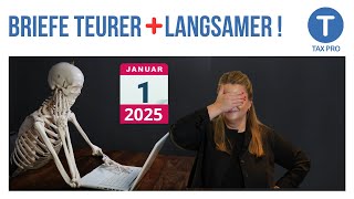 Briefe werden teurer  dauern länger DAS kommt am 112025 [upl. by Nylzor]