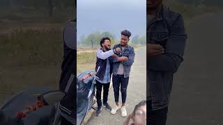 ठंड में गाडी love realfoolscomedy realfools friends friendship sad automobile song comedy [upl. by Aymahs]