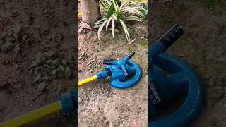 best garden hose for three arm rotating sprinkler shorts relaxing useful lifehack green plant [upl. by Hoagland]