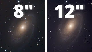 8quot vs 12quot Telescopes  The BODES GALAXY [upl. by Michella542]