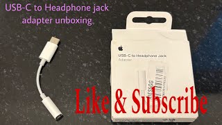 AppleUSB C to Headphone jack adapter unboxing ✅  DTR87 [upl. by Locklin]