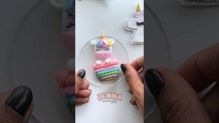 🌈 Unicorn🦄 Tutorial with clay shorts jennahandcrafts [upl. by Luben877]