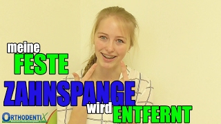 Feste ZAHNSPANGE wird ENTFERNT  Orthodentix [upl. by Assenahs971]