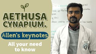 Aethusa Cynapium Allens keynotes [upl. by Nilcaj35]