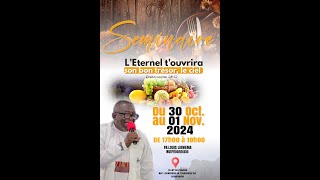 SEMINAIRE BIBLIQUE JOUR 3FRERE LOUIS LIKWEMA [upl. by Anirda]