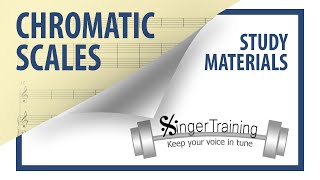 Chromatic scale singing exercise [upl. by Iffar]