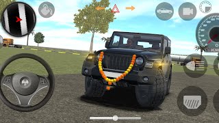 Dollar Song Modified Mahindra Black Thar  Indian Cars Simulator 3D Android gameplay new video [upl. by Brecher]