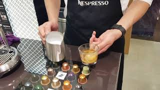 Nespresso Creatista Plus頂級咖啡機拉花製作2 [upl. by Atnuahc]