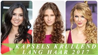 Kapsels krullend lang haar 2017 [upl. by Naryk]