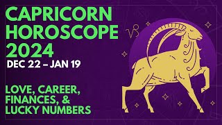 HOROSCOPE and LUCKY NUMBERS KAPALARAN  CAPRICORN RUDY BALDWIN VISION PREDICTION 2024 [upl. by Ettenotna]