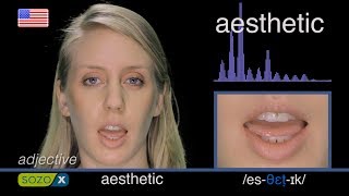 How To Pronounce AESTHETIC  American Pronunciation [upl. by Nim232]