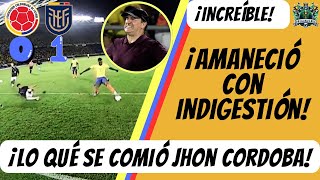 😱¡INCREÍBLE FALLO DE JHON CORDOBA RESUMEN COLOMBIA 0 ECUADOR 1 ELIMINATORIAS SUDAMERICANAS 💥 [upl. by Airtina]