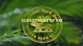 Banking Awareness  Subsidiaries of RBI  BRBNMPL DICGC NABARD NHB [upl. by Cordie]