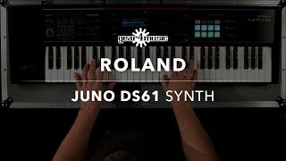 Roland Juno DS61 Synth Sounds Only  Gear4music Demo [upl. by Yenaj]