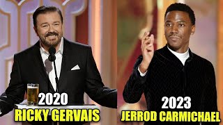 Jerrod Carmichaels 2023 vs Ricky Gervais 2020 Golden Globe Monologue [upl. by Miru]