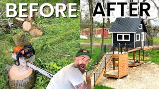 1 Year in 20 minutes  Start to Finish DIY Treehouse Build [upl. by Anniahs954]