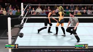 WWE 2K16 Raw Tamina vs [upl. by Shermie]