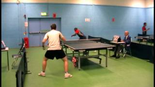 Scott Crawford vs John Dennison British League Table Tennis 2010 [upl. by Grissel]