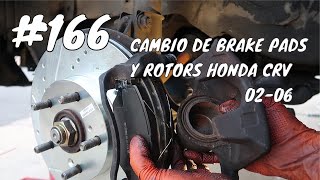 Como cambiar frenos delanteros Honda CRV 0206 [upl. by Nirrak]