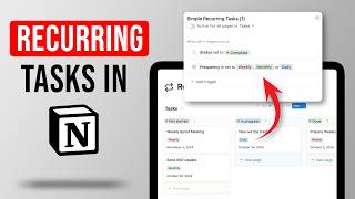 The Easiest New Way To Create Recurring Tasks in Notion [upl. by Madaras]