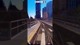 Millennium Line SkyTrain exiting Lafarge Lake  Douglas SkyTrain Station Coquitlam BC 🚊🍁🇨🇦 [upl. by Eciram]