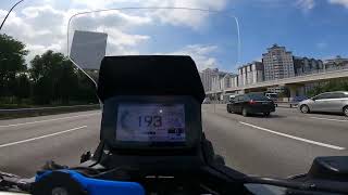 Honda XADV 750 Top Speed with Standard Auto Mode [upl. by Airdnaed443]