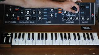 Minimoog Tutorial Full Reset and Tune [upl. by Arodnap25]