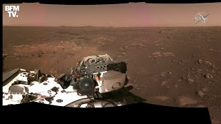 Les images historiques et le tout premier son enregistré sur Mars par le rover Perseverance [upl. by Kalie497]