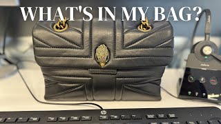 WHATS IN MY BAG  Everyday work Essentials  Kurt Geiger The Kensington Bag [upl. by Claudy404]