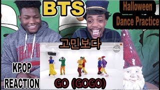 BTS 방탄소년단 GO GOGO 고민보다 Dance Practice Halloween ver REACTION BANGTAN BOMB [upl. by Llerehc703]