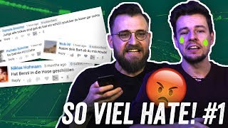 Dummschwätzer Hipster Brüllaffe 😱Böse Kommentare vorlesen  Onefootball Mean Tweets [upl. by Baggett]