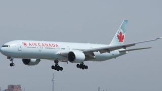 Impossible Landing Canada Air Boeing 777 at Perpignan Airport [upl. by Josefina629]