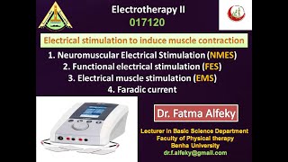 Electrical stimulation L4 Neuromuscular Electrical Stimulation NMES FES EMS and Faradic current [upl. by Sidonnie705]