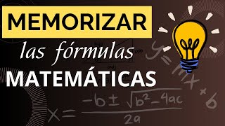 🧠 ¡Memoriza Fórmulas Matemáticas Complejas Fácilmente 🚀 [upl. by Leval]