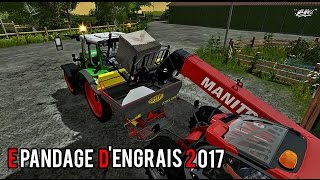 Farming Simulator 17  EPANDAGE DENGRAIS [upl. by Eggleston]