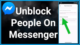 How To Unblock Someone On Facebook Messenger [upl. by Maurilia]