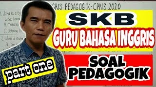 SKB Guru Bahasa Inggris CPNS 2020  Soal Pedagogik  IDP  part one [upl. by Dukey]