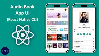 Audio Book App UI in React Native CLI [upl. by Alleahcim]