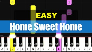 Piano Tutorial Home Sweet Home  EASY [upl. by Mulcahy]