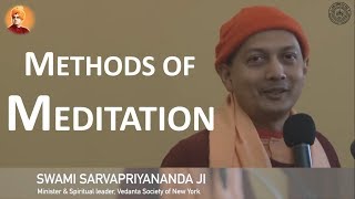 Practical Methods of Meditation  Swami Sarvapriyananda [upl. by Ayiak]