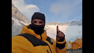 Mount Everest solo no O² attempt Camp 2 life [upl. by Barby258]