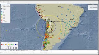 Sismo Magnitud 73 74 USGS a 20 km al Sur de San Pedro de Atacama Chile 18072024 215047 [upl. by Naols113]