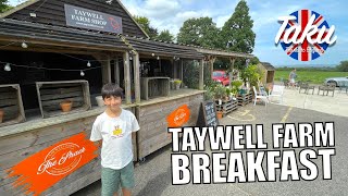 My Tasty Breakfast Brunch  Visiting Taywell Farm Shop in Kent England [upl. by Lenaj]