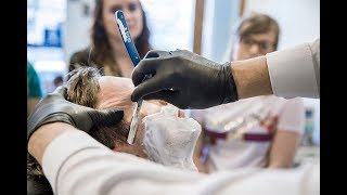 How to wet shave with a cut throatstraight razor  wet shave training [upl. by Larine]