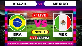 Brazil vs Mexico T20 Live Cricket  English Commentary [upl. by Erialc]