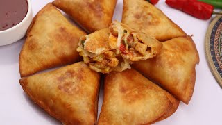 Crispy Chicken Cheese quesadilla By Recipes of the World [upl. by Ahtiek]