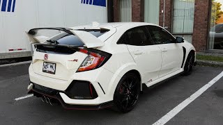 Honda Civic Type R 2018  white color  306 hp 295 lbft  4K UltraHD [upl. by Astraea]