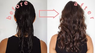 Wavy Hair Method Type 2a2b curls W Not Your Mothers  Denman Brush [upl. by Tulley]