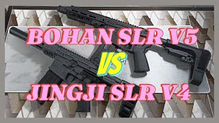 Water Gel Blaster BOHAN SLR V5 vs JINGJI SLR V4 [upl. by Alfons]