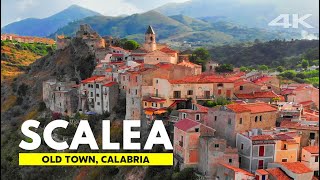 Scalea Old Town Calabria Italy Vacations  4K drone footage [upl. by Eniamrahs211]